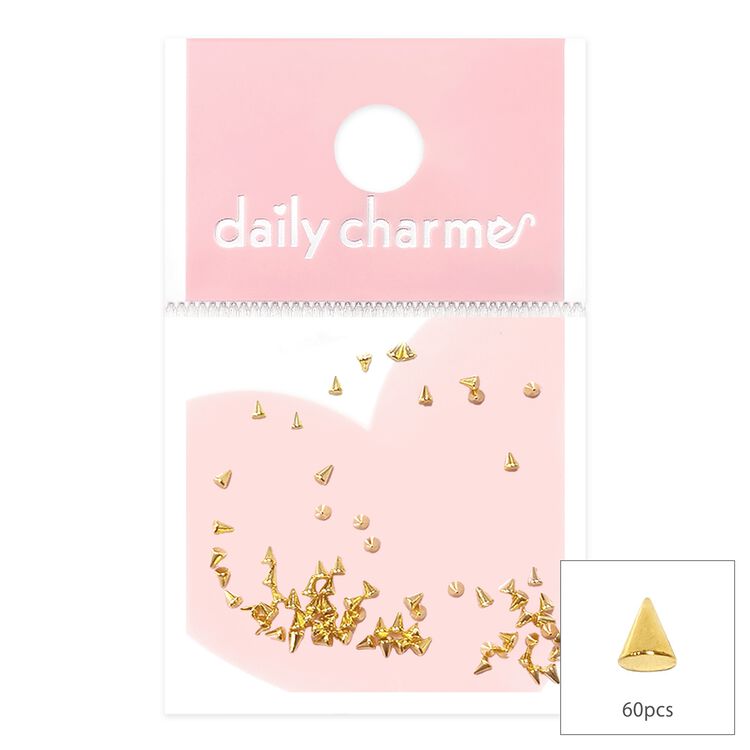 Nail Art Studs Mini Spike 1.5MM Gold