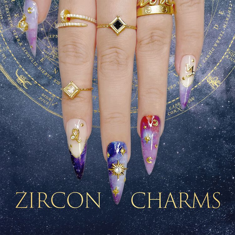 Nail Art Zodiac Zircon Charms Leo