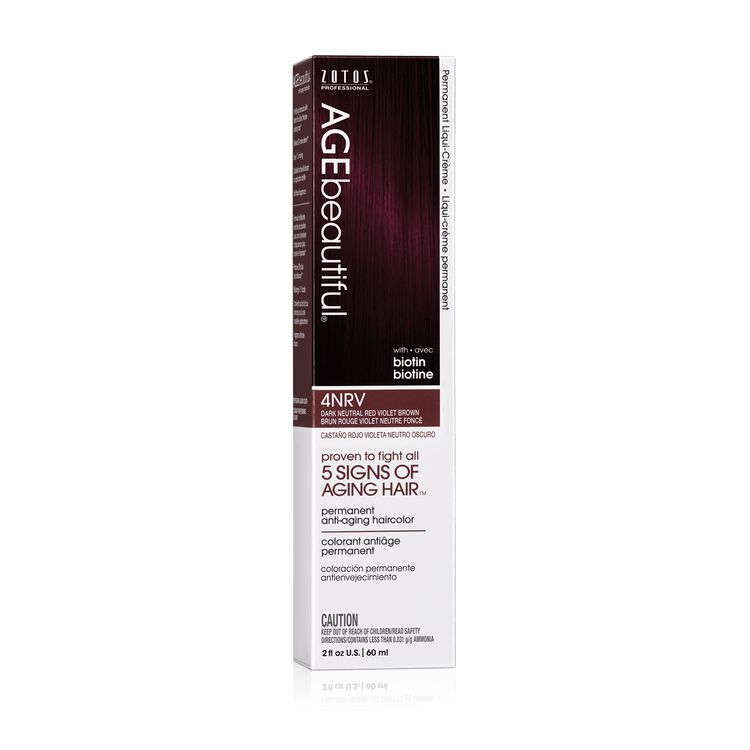 4NRV Dark Neutral Red Violet Brown Permanent Liqui-Creme Hair Color
