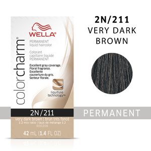 Very Dark Brown Color Charm Liquid Permanent Hair Color