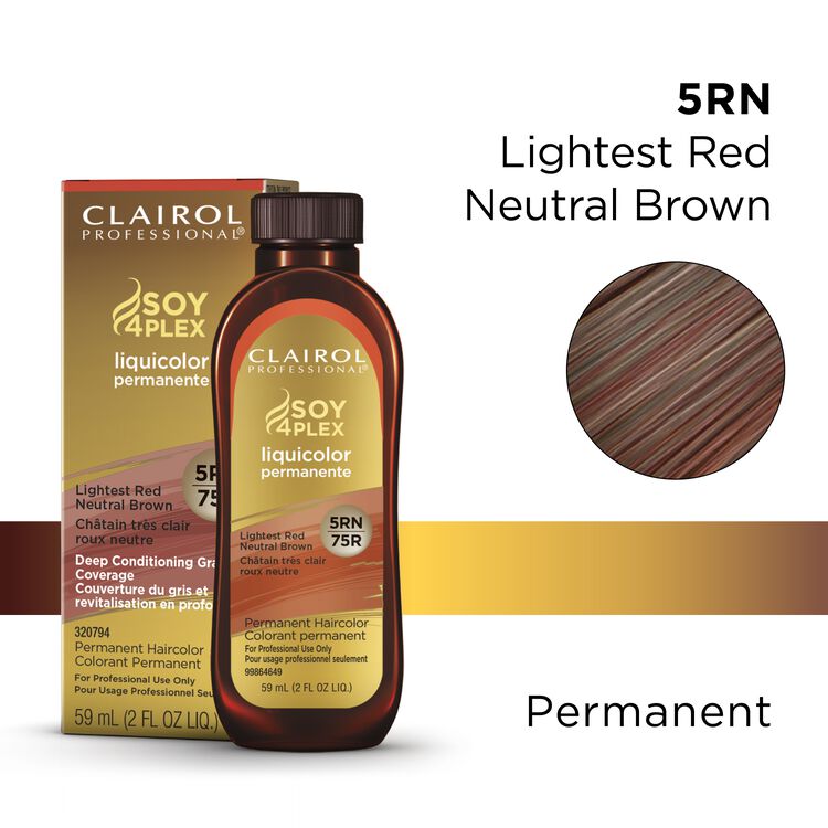 5RN/75R Lightest Red Neutral Brown LiquiColor Permanent Hair Color