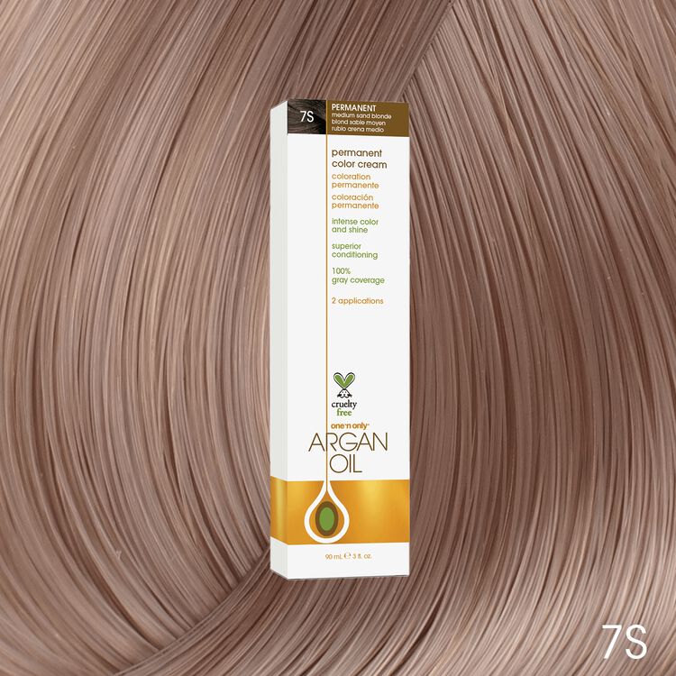 Argan Oil Permanent Color Cream 7S Medium Sand Blonde