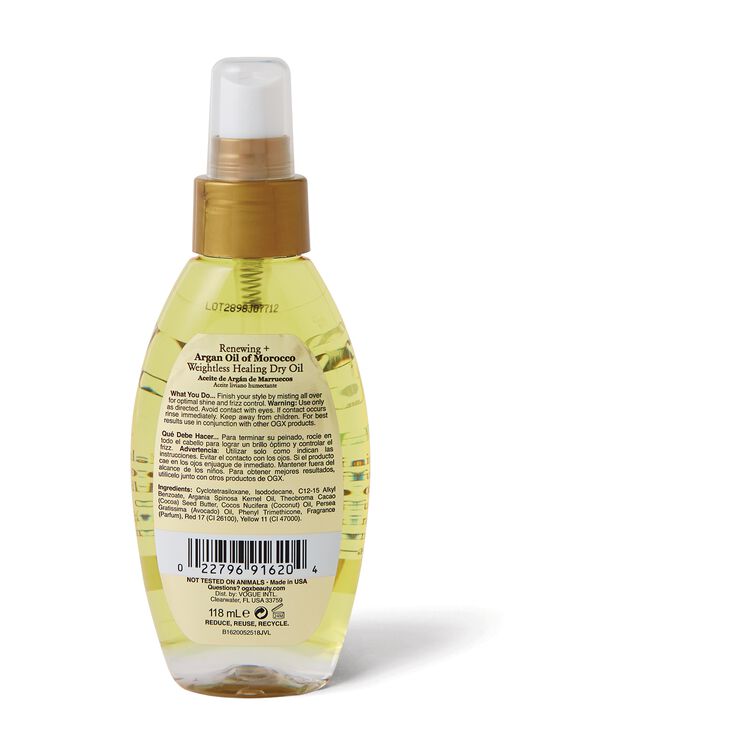 Renewing Argan Oil of Morocco Weightless Healing Dry Oil