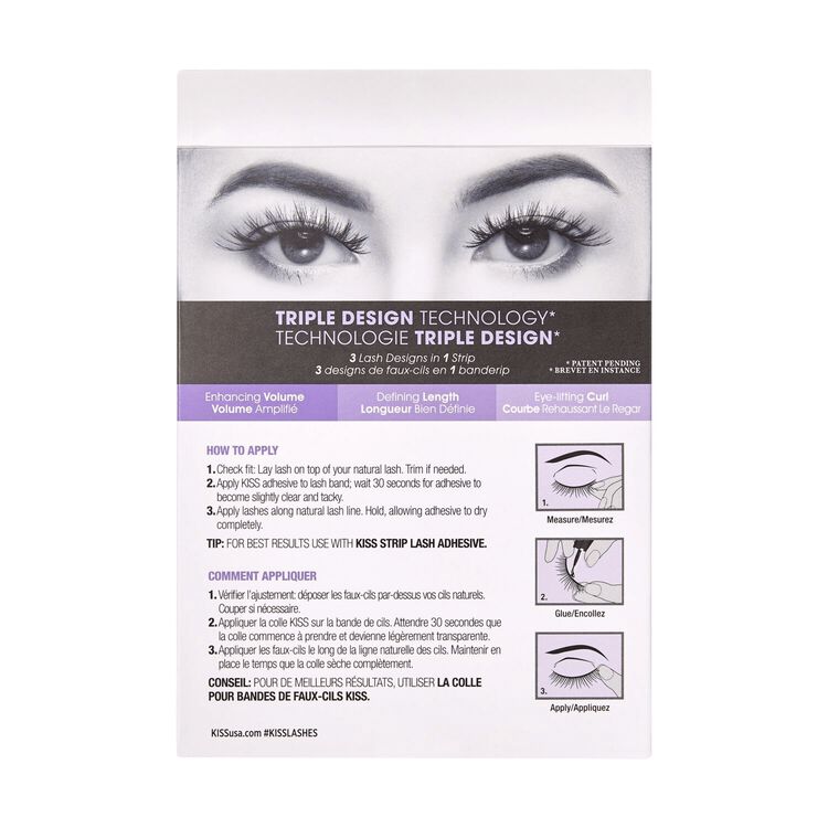 Lash Couture Triple Push-Up Fake Eyelashes Multipack - Robe