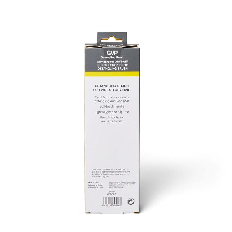 Cushion detangling brush compare to Drybar Super Lemon Drop Detangling Brush