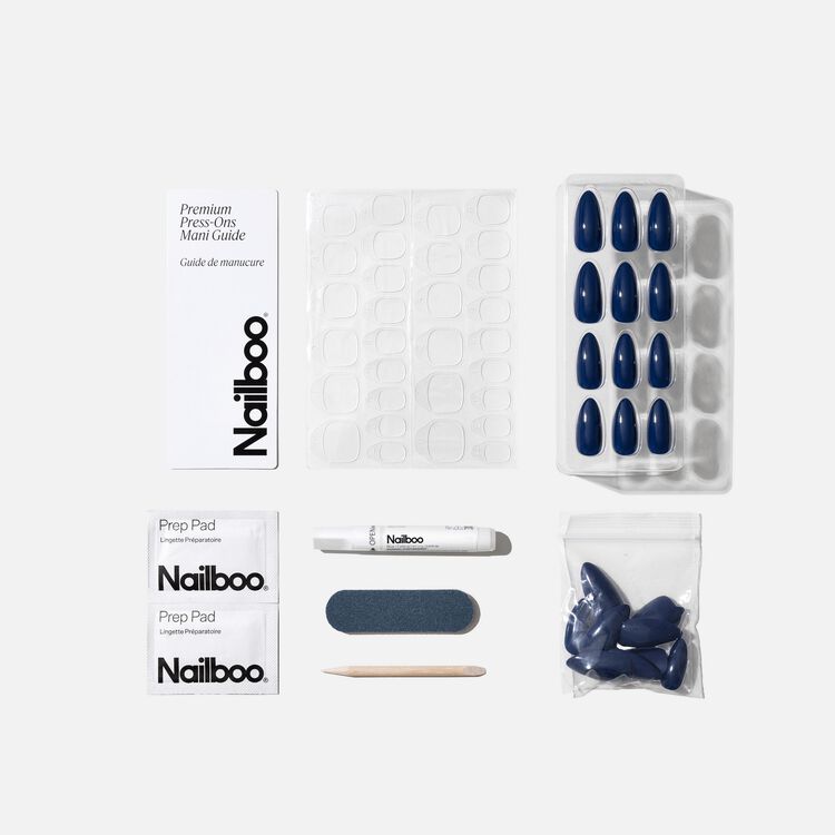 Ocean Blue Premium Press On Nails