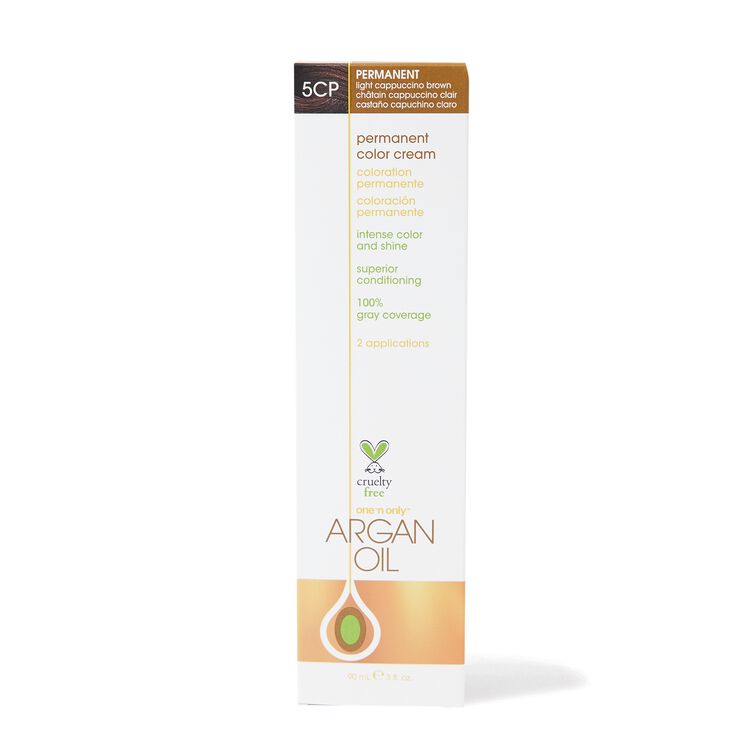 Argan Oil Permanent Color Cream 5CP Light Cappuccino Brown