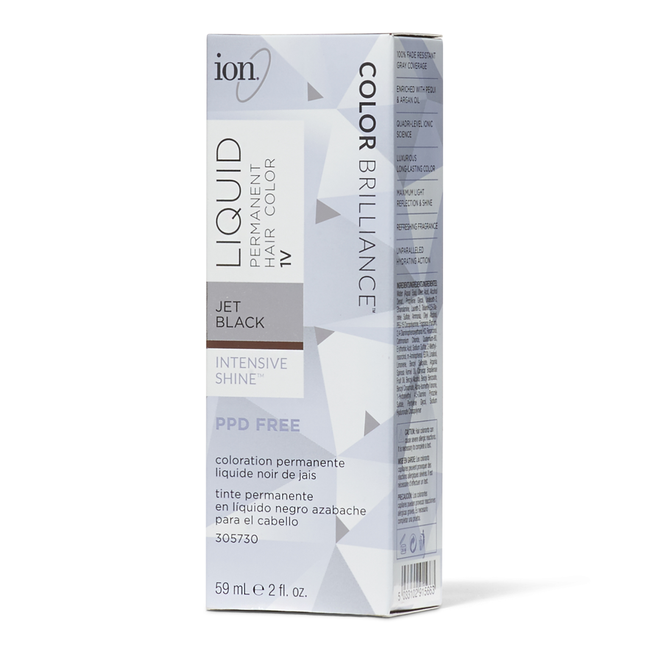 Ion 1V Jet Black Permanent Liquid Hair Color by Color ...