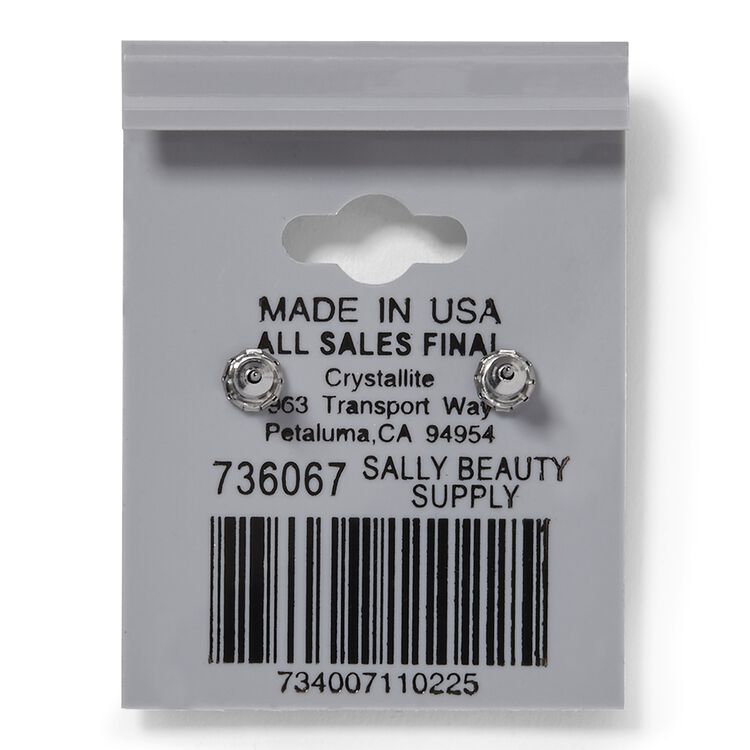 Destine Blue Zicon Diamond Cut Earrings