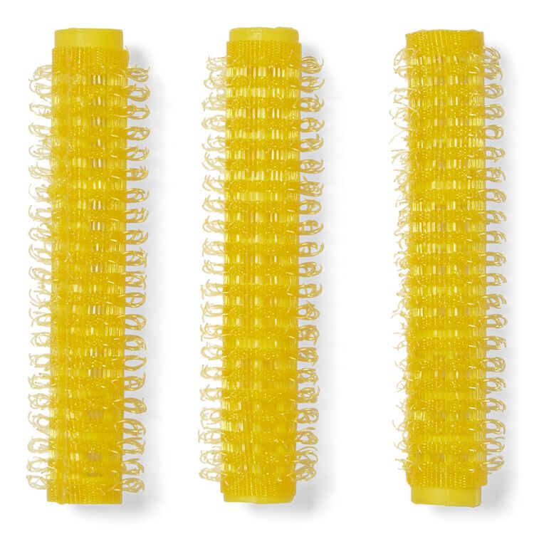 Yellow 3/8 Inch Classic Style Self Grip Rollers 8 Pack