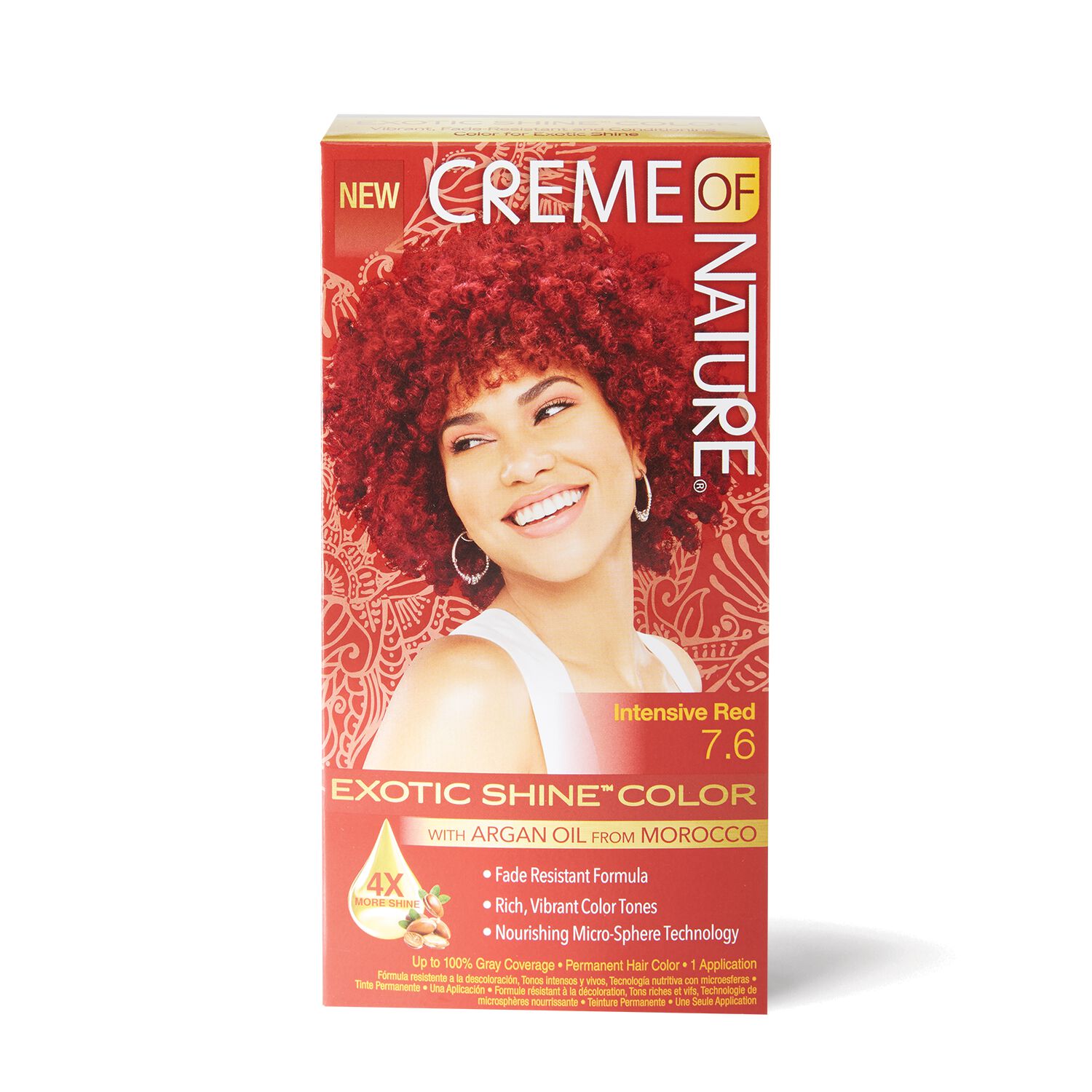 Exotic Shine Intensive Red Permanent Hair Color by Creme of Nature ...