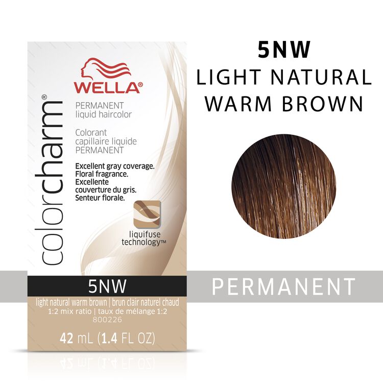 Light Natural Warm Brown colorcharm Liquid Permanent Hair Color