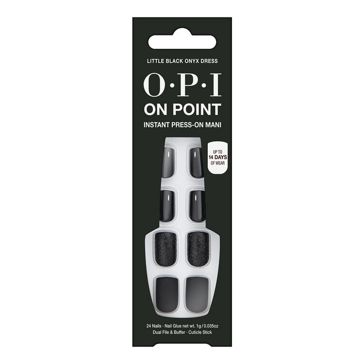 OPI Little Black Onyx Dress Press-On Nails