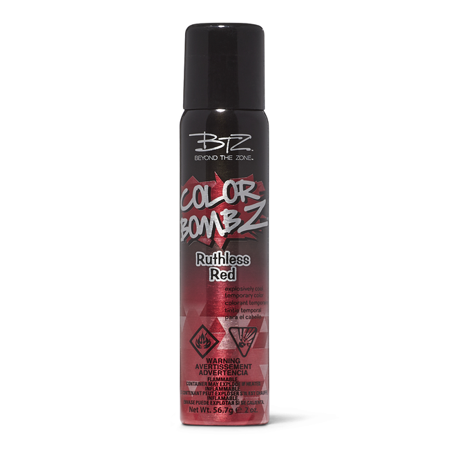 Ruthless Red Color Bombz Temporary Hair Color Spray by Beyond The Zone Temporary Hair Color