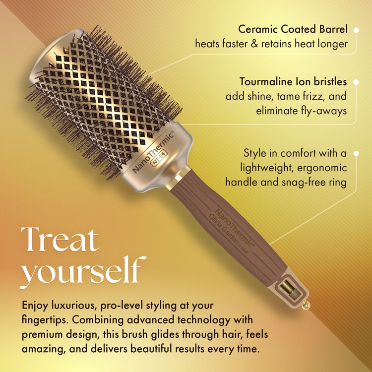NanoThermic Ceramic + Ion Thermal Brush 2 1/8 Inch