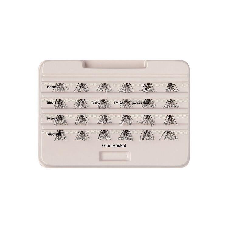 The New Natural Trio False Eyelash Clusters 01