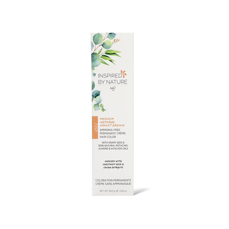 Ammonia-Free Permanent Hair Color Medium Natural Violet Brown 4NV