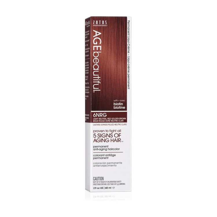 6NRG Light Neutral Red Golden Brown Permanent Liqui-Crème Hair Color