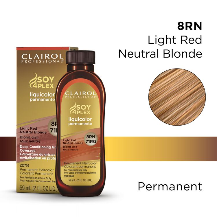 8RN/71RG Light Red Neutral Blonde LiquiColor Permanent Hair Color