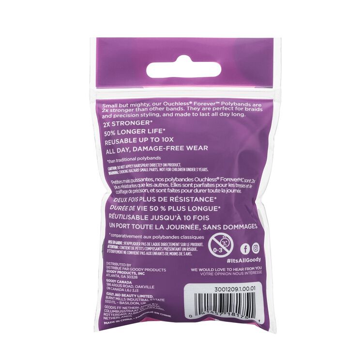 Black Forever Polybands 150 Count