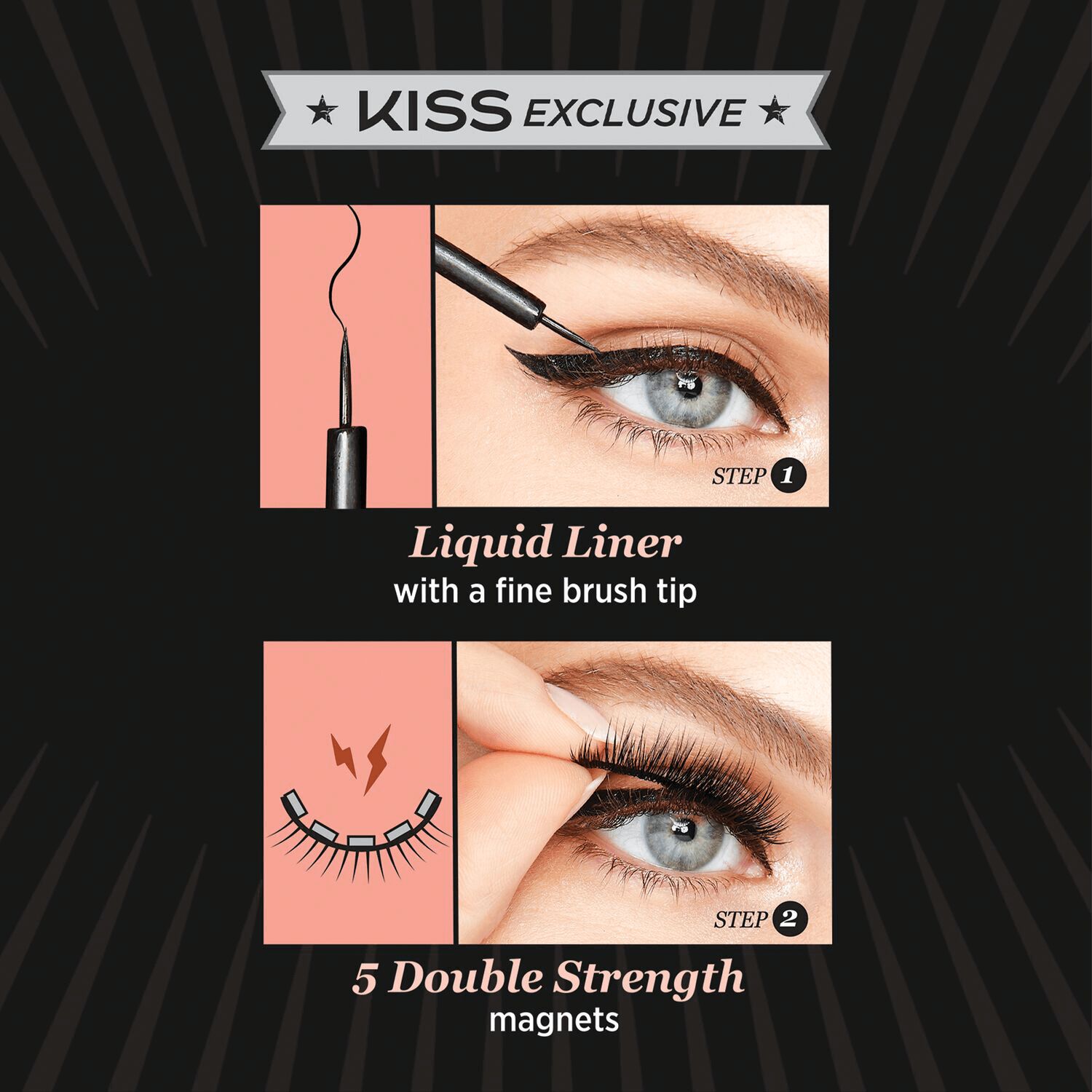 KISS Eyeliner & Eyelashes Kit Entice Sally Beauty
