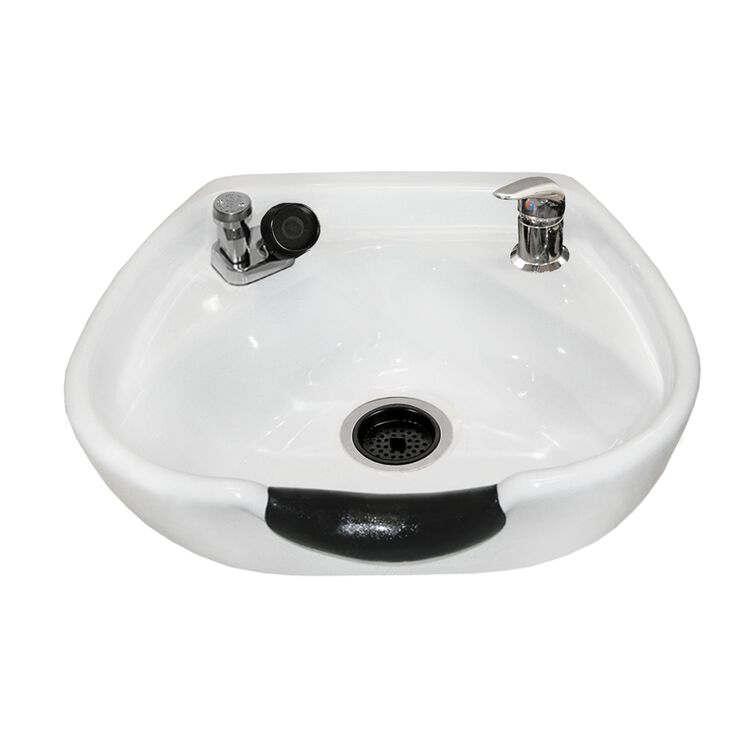 White 8100 Stationary Porcelain Shampoo Bowl