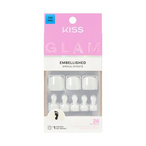 Glam Embellished Press On Toenails - Twinkle Toes