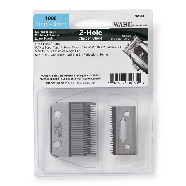 2hole Clipper Blade Set by Wahl Replacement Blades Sally Beauty