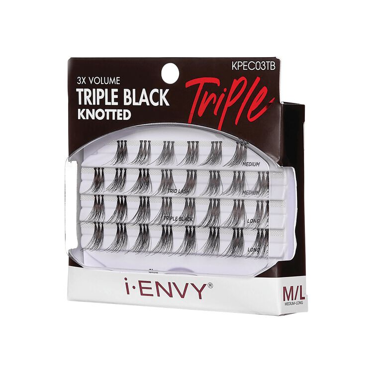 i-ENVY Trio Triple Black Knotted - Medium/Long