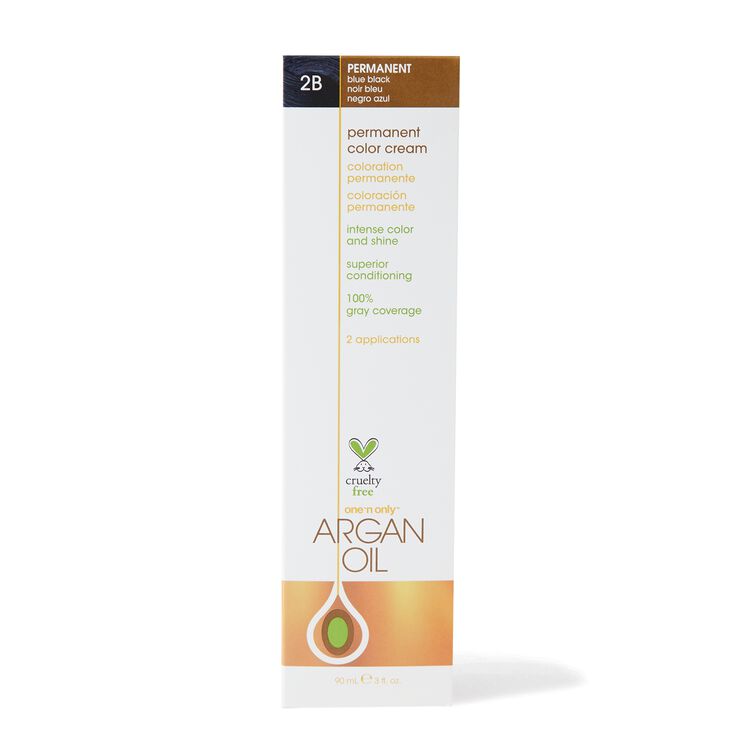 Argan Oil Permanent Color Cream 2B Blue Black