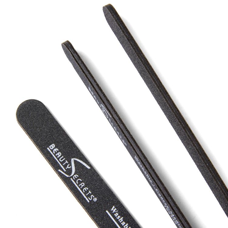 Black Cushion Nail File Medium Coarse 180/100 48 Count