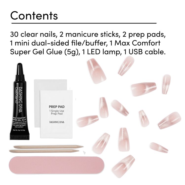 Lilac Kisses GelXtend Design Nails