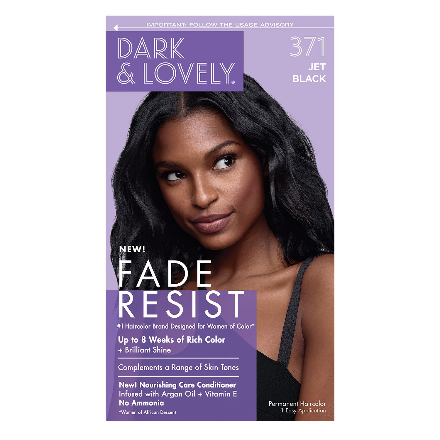 Fade Resistant Jet Black Permanent Hair Color by Dark