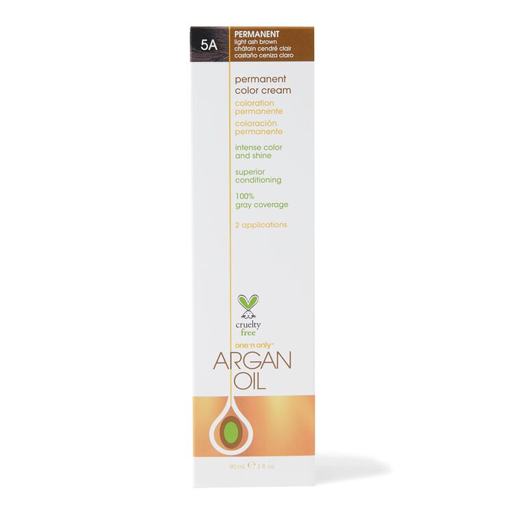 Argan Oil Permanent Color Cream 5A Light Ash Brown