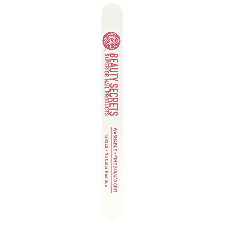 White Cushion Nail File