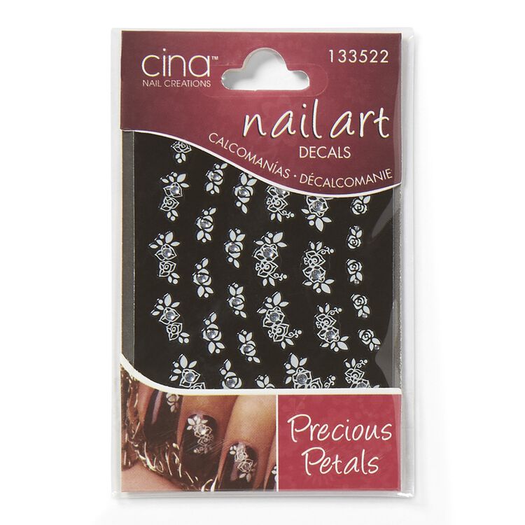 Precious Petals Rhinestone Art Jewelry Decals