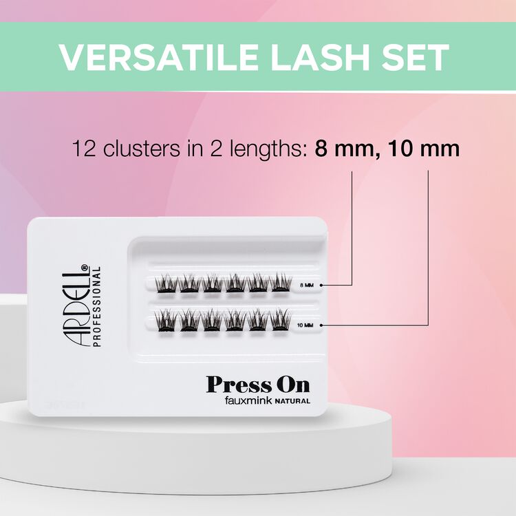 Press On Mini Fauxmink Natural 12 pc