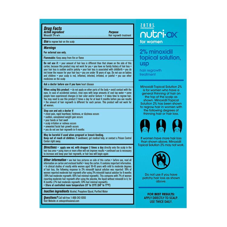 2% Minoxidil Topical Solution, USP Hair Regrowth Treatment for Women