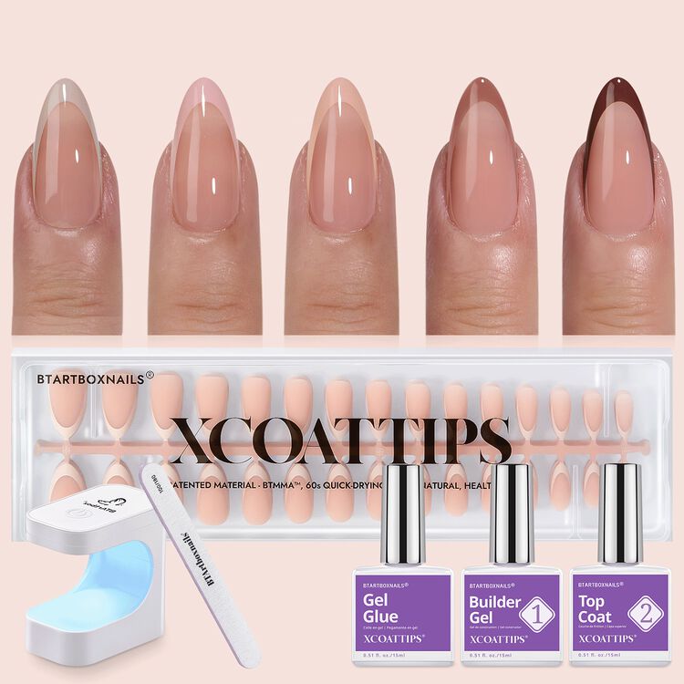XCOATTIPS® French Nail Kit - Nude French Medium Almond