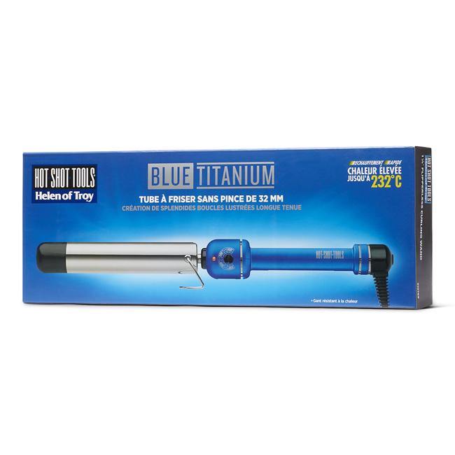 Blue Titanium Wand by Hot Shot Tools Curling Iron Sally Beauty