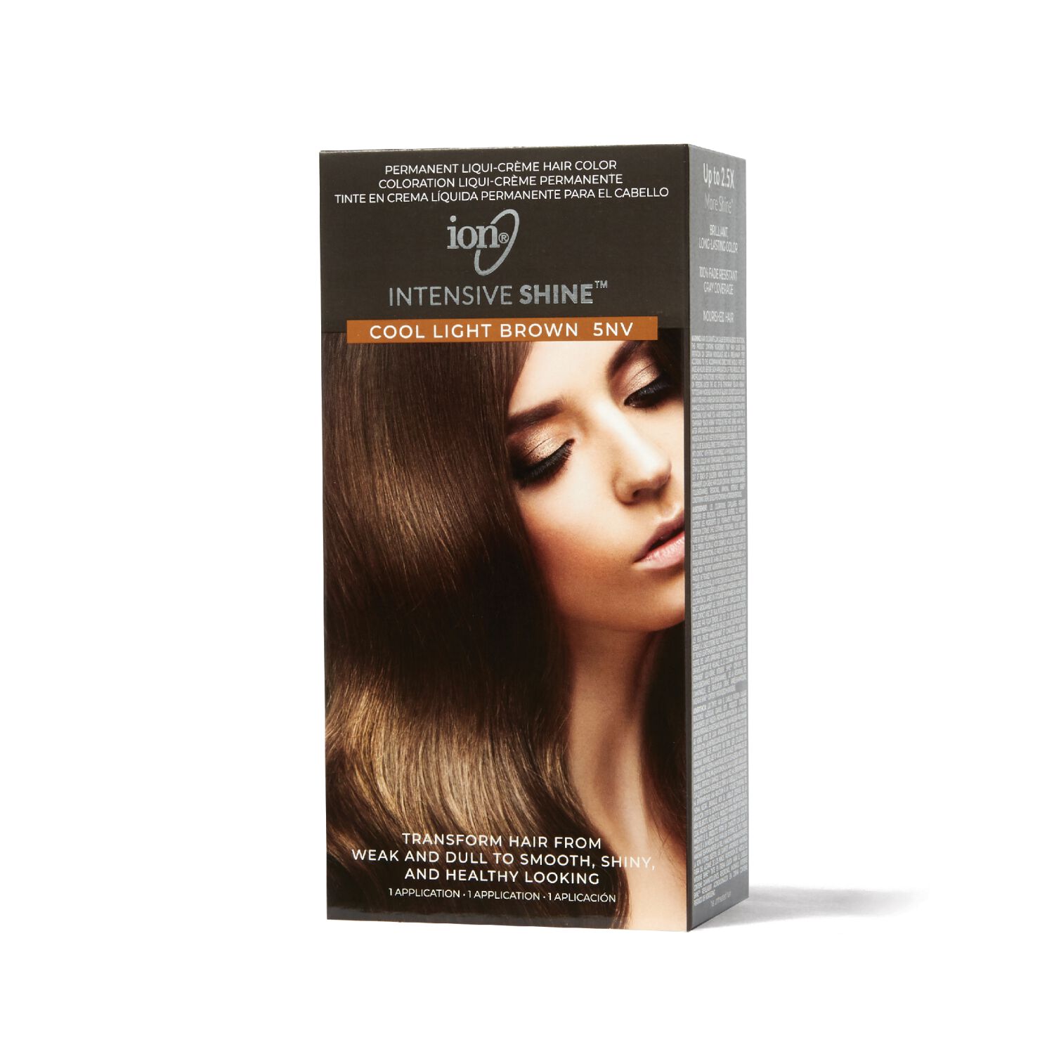 ion Intensive Shine Hair Color Kit Cool Light Brown 5NV Hair Color
