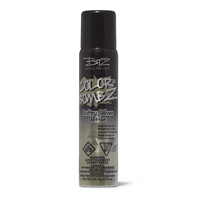 Sultry Silver Glitter Color Bombz Temporary Hair Color Spray by