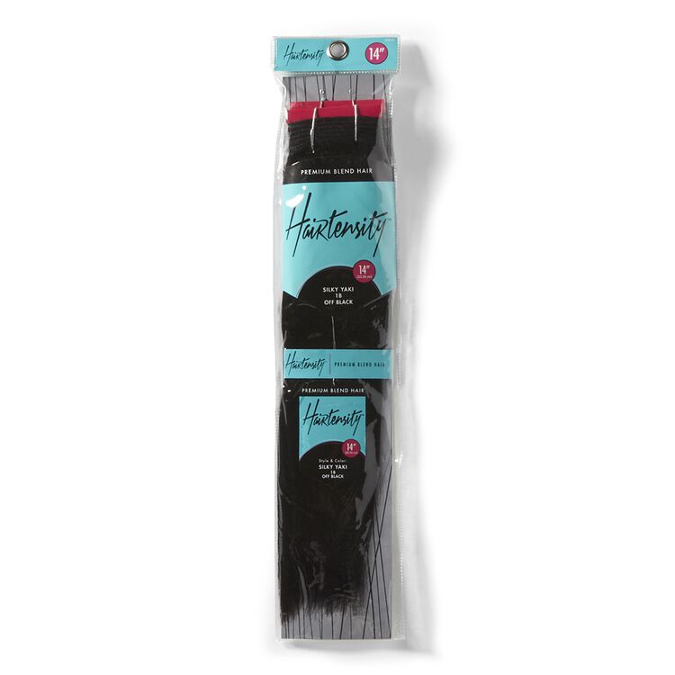 Off Black 14 Inch Human & Premium Blend Hair