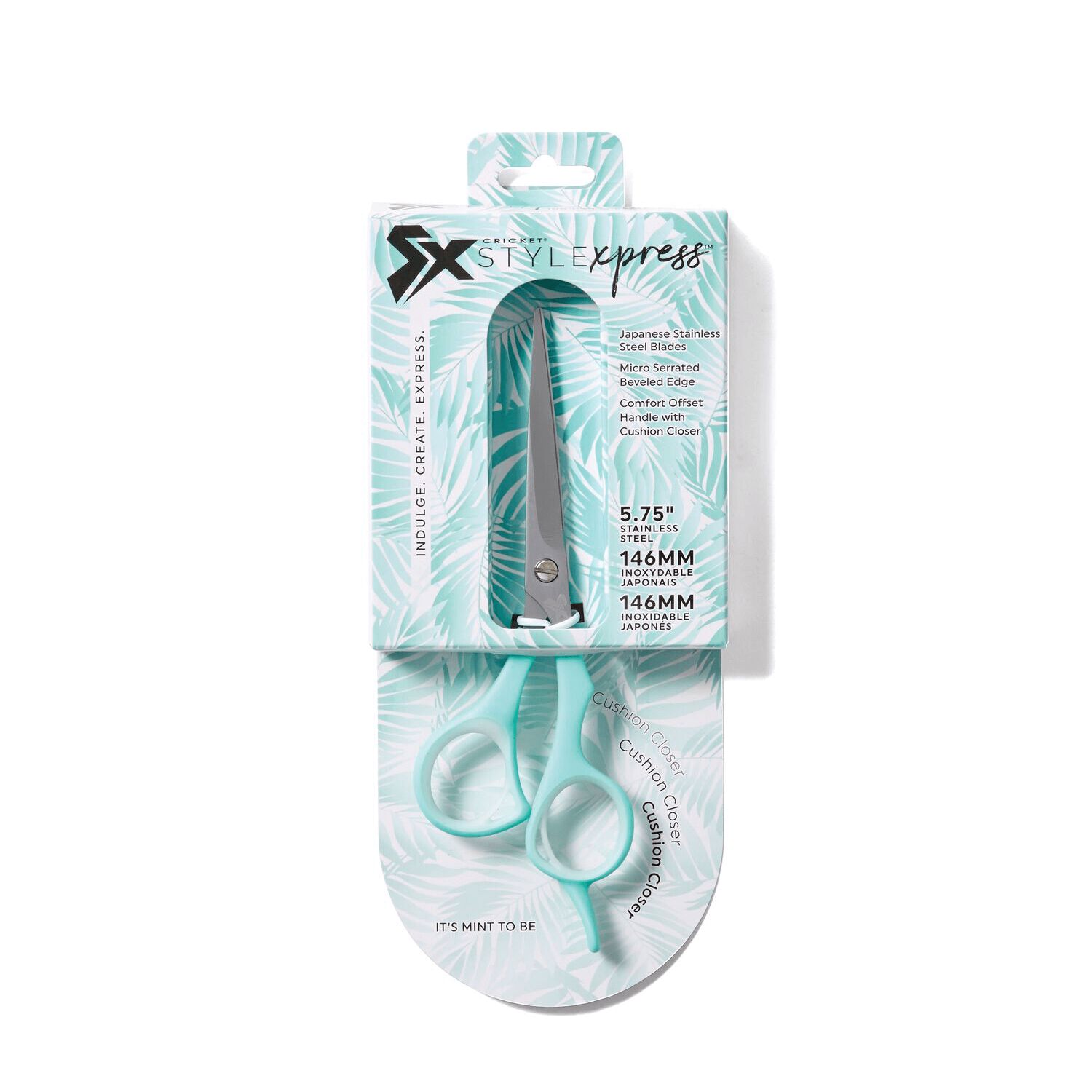 Cricket SX Style Xpress It's Mint to Be Shears 5.75" Hair Scissors