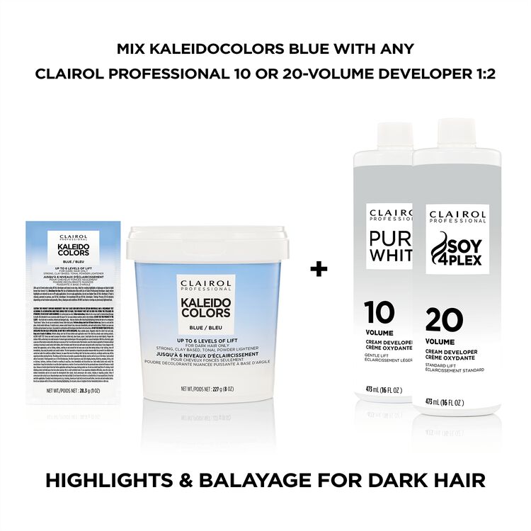 Blue Powder Lightener Tub