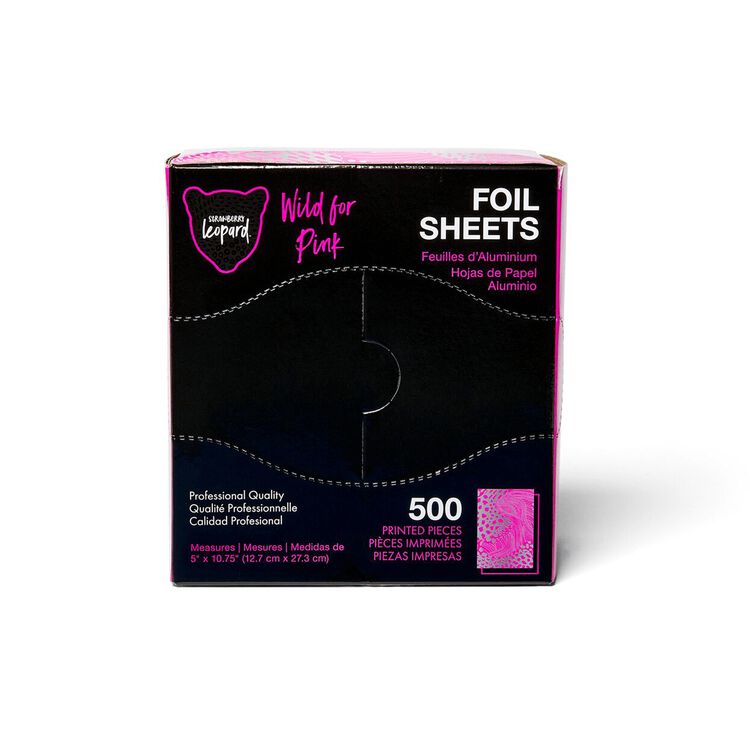 Wild For Pink HALF Size Pattern Foil Sheets 5x10.75" 500 ct