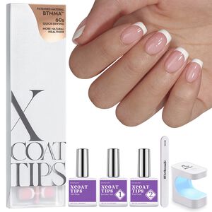 XCOATTIPS&reg; French Nail Kit - Pink French Short Square