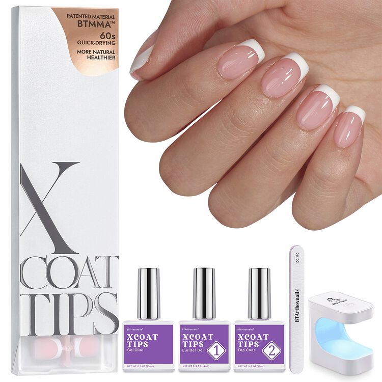 XCOATTIPS® French Nail Kit - Pink French Short Square