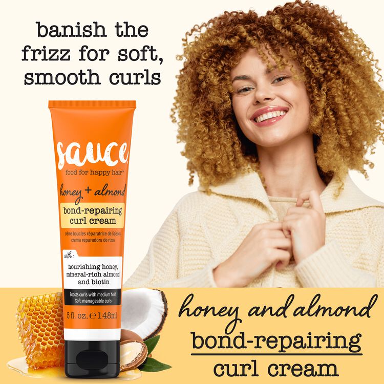 Honey + Almond Bond-Repairing Curl Cream