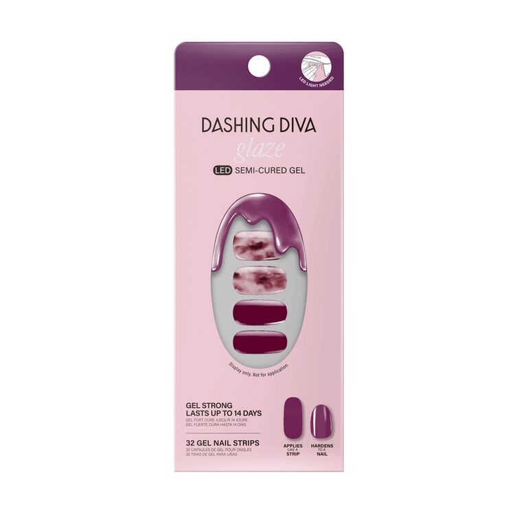 Sangria Swirl Semi-Cured Art Gel Strips